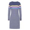 Lazy Jacks Womens/Ladies Prism Stripes Long-Sleeved T-Shirt Dress