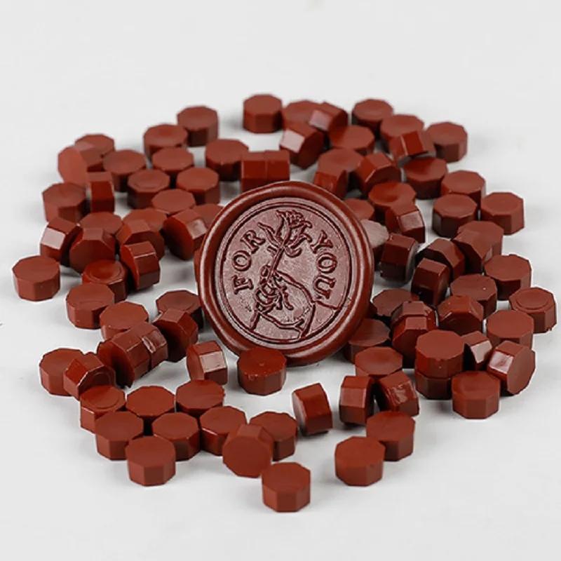200 Pcs Wax Print Beads Wax Seal for Stamps Wax Lacquer for Seals Retro Sealing Gold Wedding Birthday Lacre for Card Making