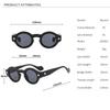 Vintage Rivet Small Round Sunglasses Women Men Metal Hinge Glasses Frame Grey Transparent Shades Outdoor Eyewear Lentes