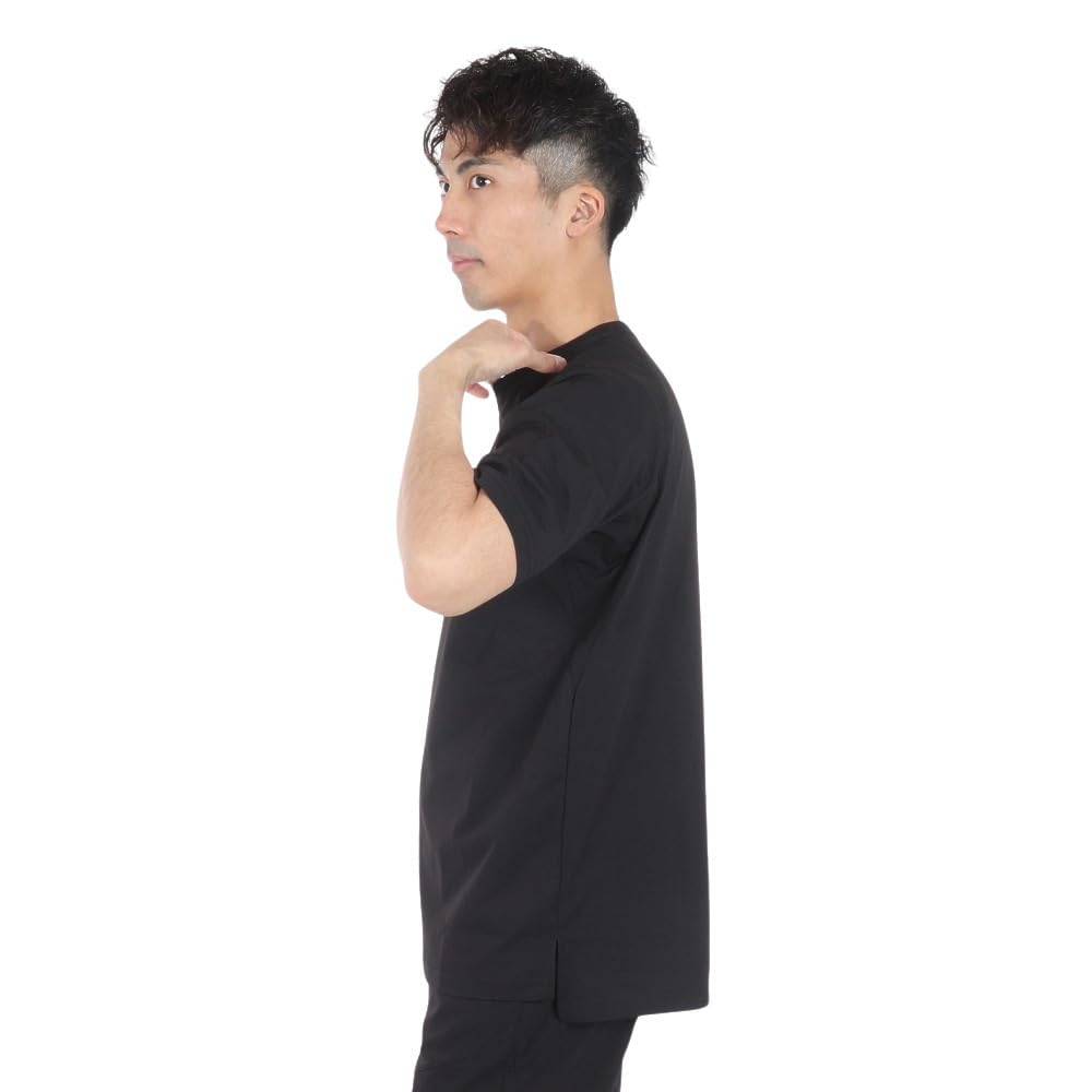 Colantotte Baseball Conditioning Shirt, Short Shoulder Logo, DBDAB31, Quick-Drying, UV Protection (Black/LL/Men's)