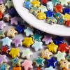 Different Style Random Mix Ceramic Beads For Jewelry Making Supplies Ball Flower Heart Star Loose Bead DIY Bracelets Accessories