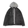 Loose Hooded Denim Jacket Men's Autumn Korean Casual Versatile Workwear Jacket
