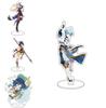 Genshin Impact Barbatos Keqing Barbara Hutao Acrylic Figure Stand Ideal For Decor