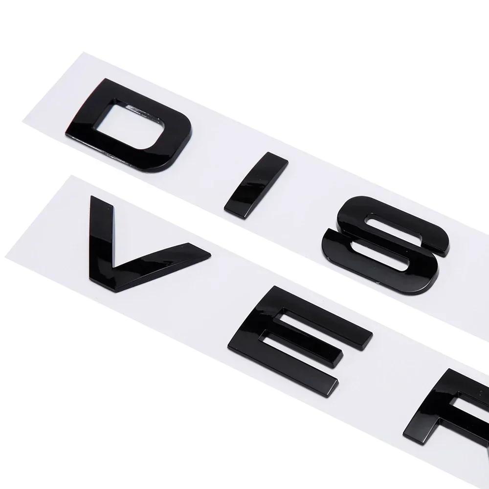 For Land Rover DISCOVERY Hood Rear Trunk Logo Sticker Round Font Letter Emblem Badge Car Styling Accessories XS3