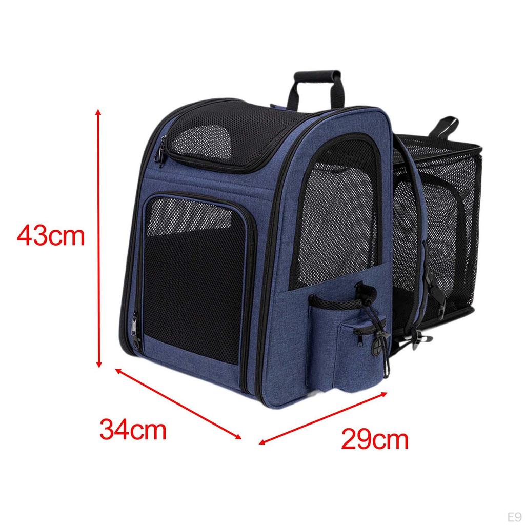 Dog Backpack Carrier,Pet Travel Bag,Expandable Large Capacity Carrying Bag for Small Dogs and