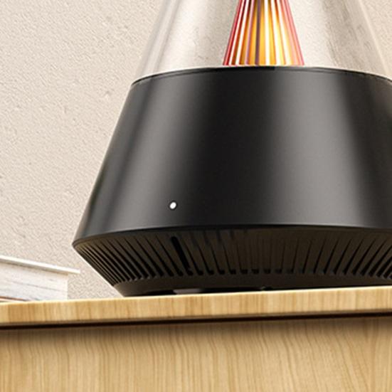 Essential Oil Diffuser, Cool Mist Humidifier for Home, 150ml Aroma Diffuser with Flame Effect LED Light, Auto Shut Off Quiet Humidifier for