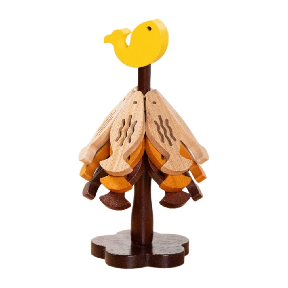 

Christmas Tree Coasters Placemats Insulation Mat Solid Wood Dining Table Anti Scalding Mat Festival Gift Home Decoration L жовтий