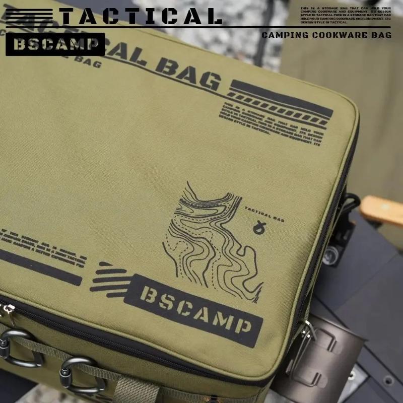 Tactical Camping Storage Bag Outdoor Storage Bag 42L Large Capacity Folding Box for Picnic Camping Equipment Organizing