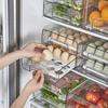 Transparent Kitchen Storage Cabinet with Wheels: Multi-Layer Organizer for Fruits and Vegetables