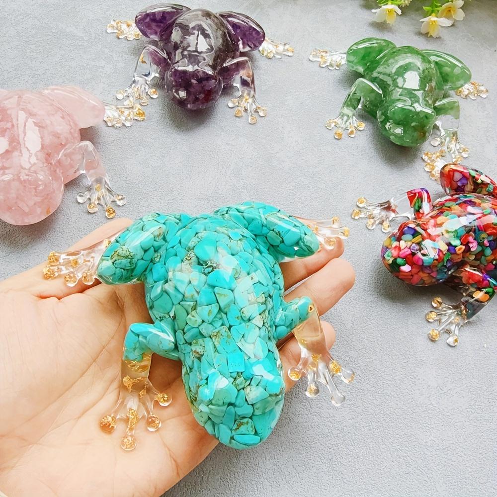 1 pezzo Colla di Cristallo per Creare Rana di Cristallo Artigianato Rana di Cristallo Decorazione d'Interni Regalo di Cristallo