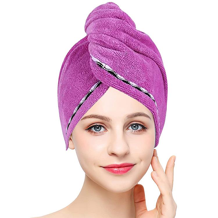Thickened Dry Hair Cap Super Absorbent Quick Drying Shower Cap Towel Women's Minimalist Headscarf Household Bathroom Supplies