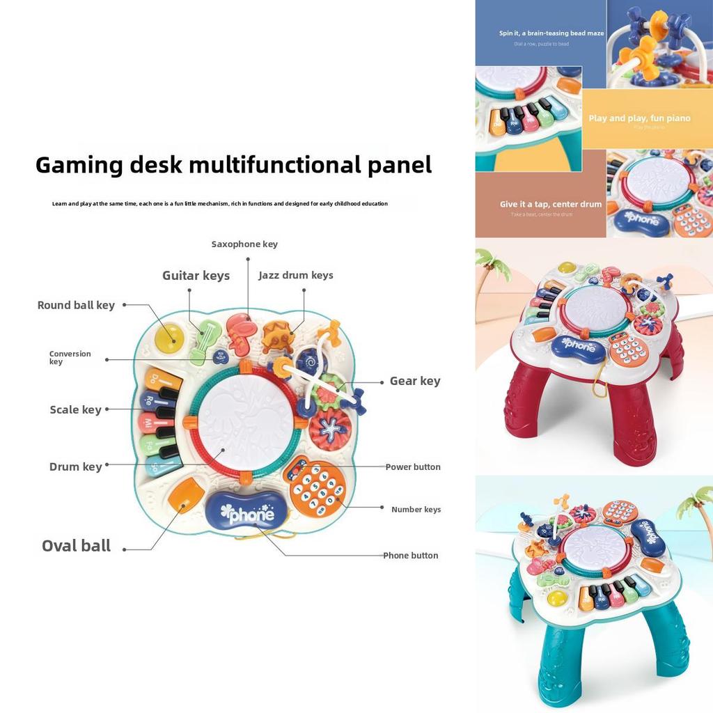 Educational Toddler Play Table With Musical Features For Early Development