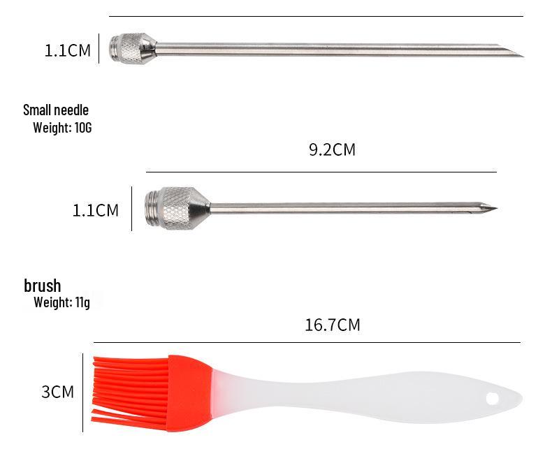 304 Stainless Steel Turkey Marinade Injector Syringe