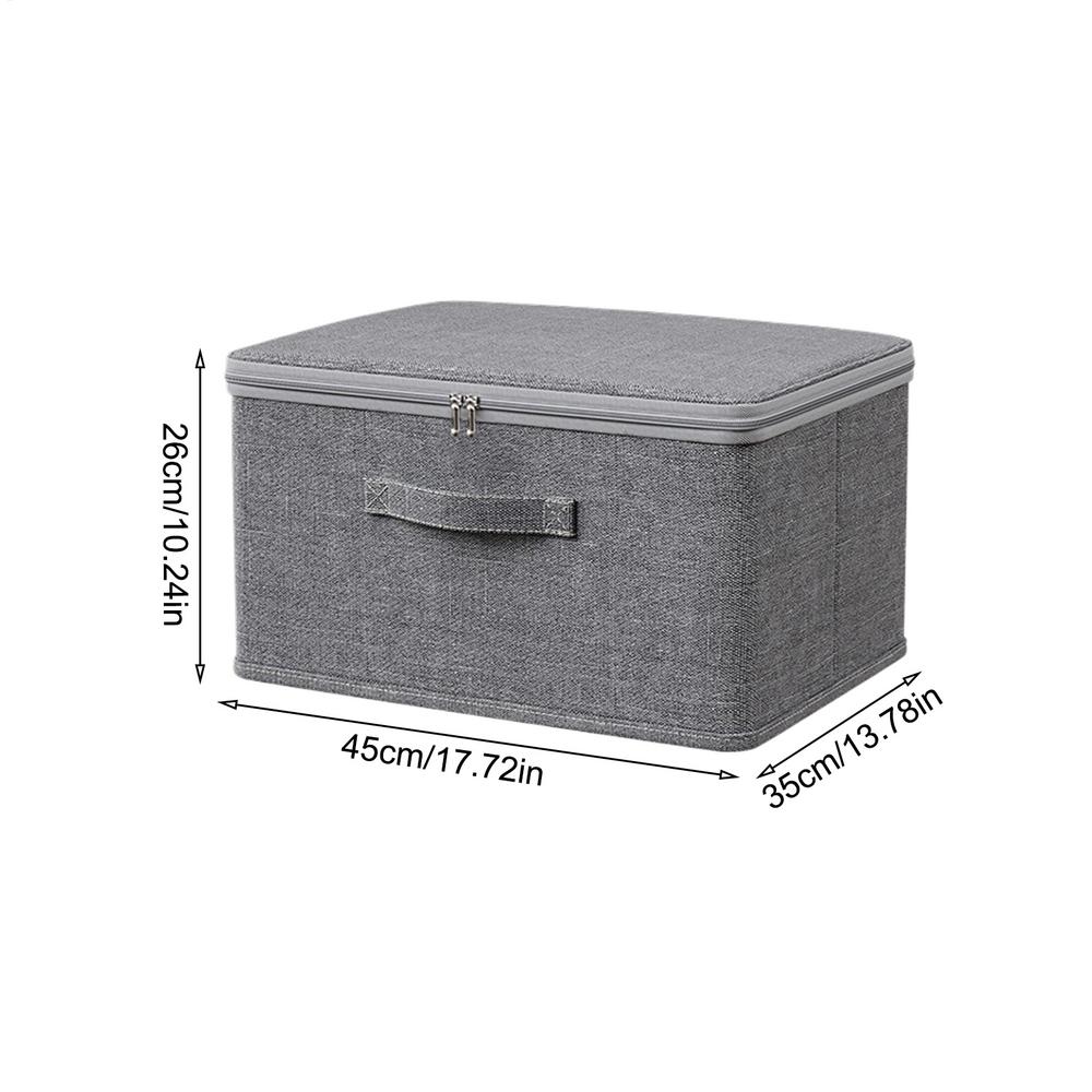 

Lockable Clothes Storage Box with Password Lock, Privacy Storage Organizer for Jeans, Pants, Sweaters, Wardrobe & Closet Cabinet S серый