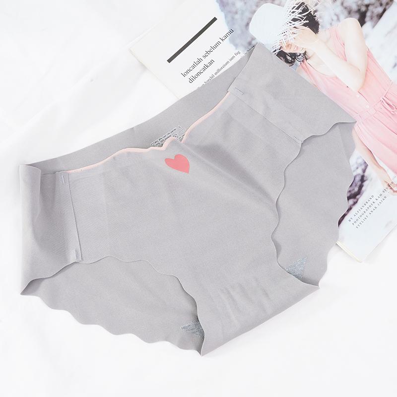 

Женские трусики, однотонное бесшовное нижнее белье, удобные трусы из ледяного шелка, удобное нижнее белье, трусы без следов для здоровья XL серый