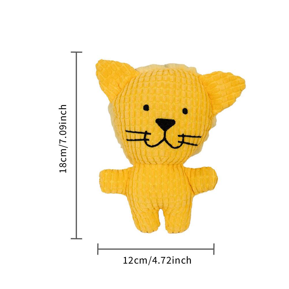 Pet Dog Squeaky Toys Animals Shapes Squeaky Plush Chew Toys for Small Medium Large Dogs