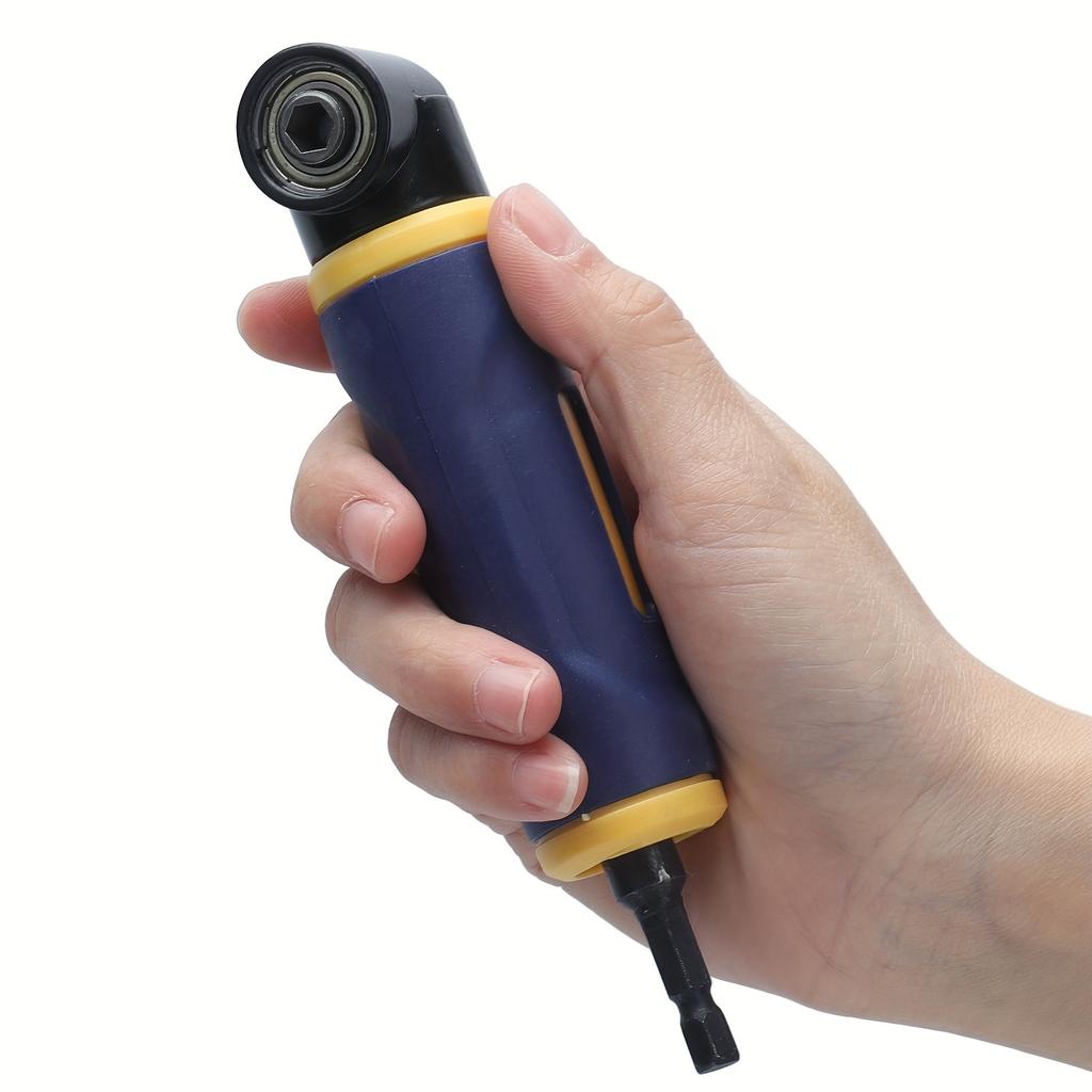 Right Angle Drill Adaptor 90 Degree Yellow Blue Drills Attachment Extension Driver 
