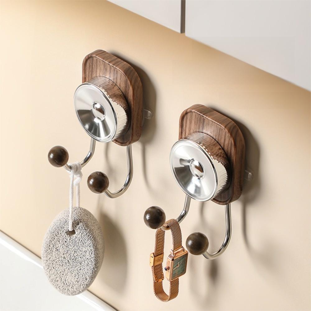 Seamless Design Suction Cup Hook Strong Adhesive Non Perforated Hook  Bathroom Storage