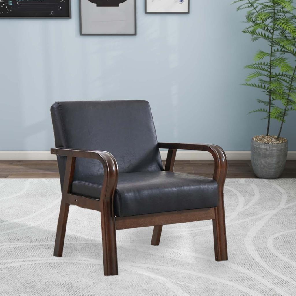 Accent Chair Fashion Reading Chair Backrest Chair Elegant Soft Cushion Armchair for Living Room Balcony Office Apartment Bedroom