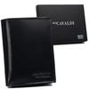 Black Leather Men's Wallet with RFID Protect - Cavaldi