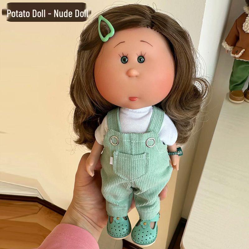 Bambola Patata Nuda Mia Spanish Waldorf Fatta a Mano 24cm Set Fai da Te