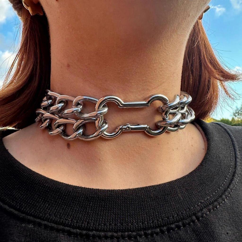 Chaîne de hanche Collier délicat en os creux Collier à longueur réglable Cadeau parfait pour la jeunesse à la mode
