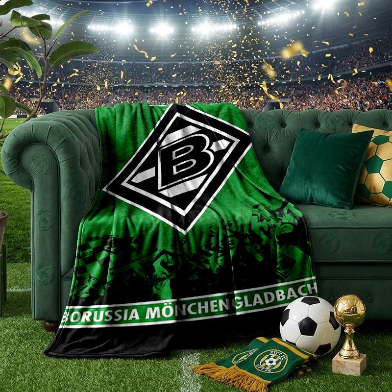 Coperta Borussia Verde Nera Leggera Coperta Ideale per il Letto Perfetta per Viaggi, Campeggio, Soggiorni, Uffici, Divani, Regalo di Natale per Fan