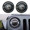 7-Inch LED Headlights for JL07-17 JK Wrangler - Blue