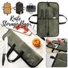 Portable Canvas Chef Knife Storage Bag Foldable Kitchenware Storage Bag Kitchen Knife Chef Toolkit Handheld Knife Cover