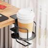 Metal Cup Holder 2-in-1 Clip On Anti-Spill Iron Home Supplies Coffee Cup Holder For Chair Couch Bed Car Boat Classroom Offices