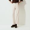 Semir Women's Winter Brushed Wide-Leg Denim Trousers