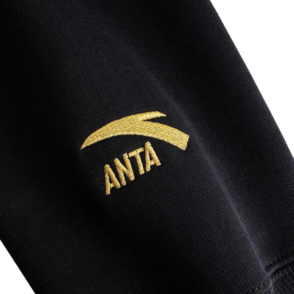 Anta Good Things Happen Life Series Hooded Sweatshirt Men Tops Basic-Black 152618707S-3