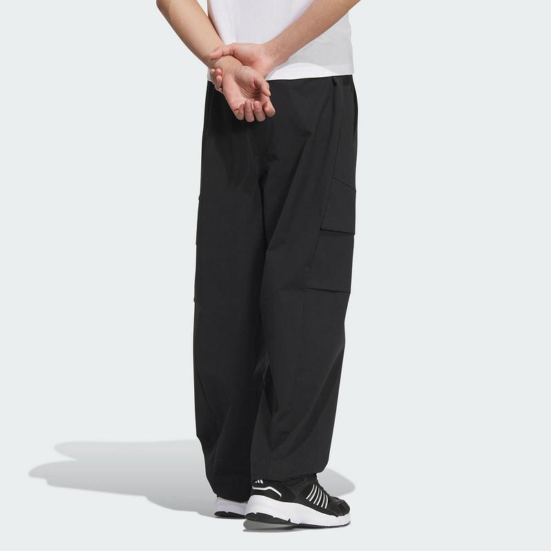 Adidas FW24 M Tran Pant1 Solid Color Pocket Casual Pants Men Pants Black JM9159