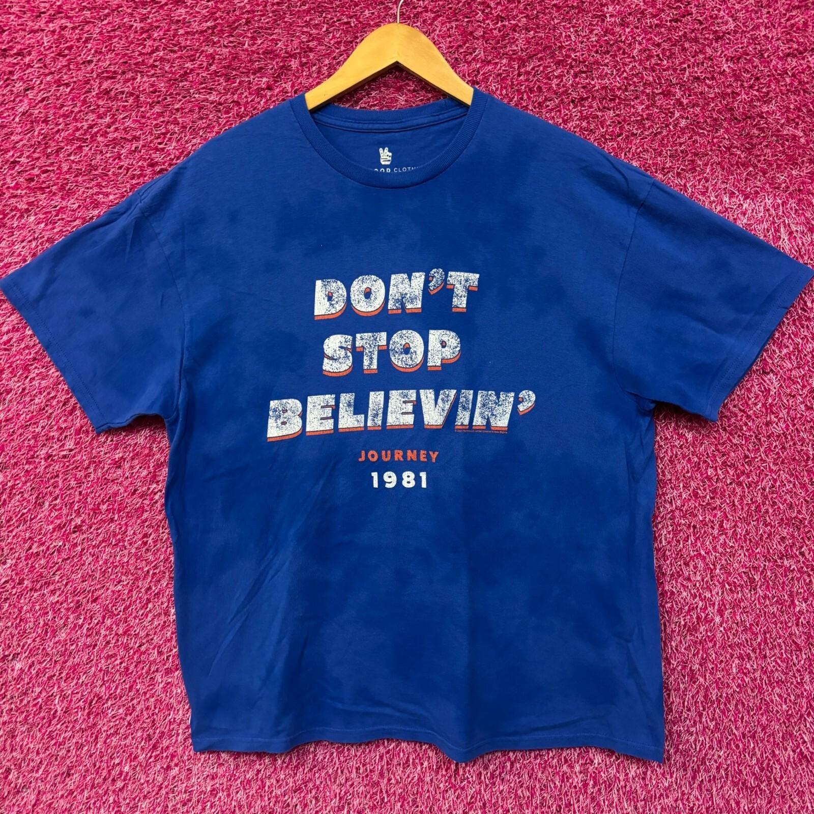 Journey Don’t Stop Believing 1981 Tie Dye Tshirt size Large XXXL