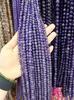 Chi Li Transparent Purple Crystal Ore Loose Beads, Dreamy Semi-Finished Natural Stone Strands for DIY Jewelry.