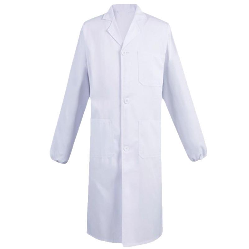 Men's Short Sleeve White Lab Coat for Summer - Doctor's Workwear