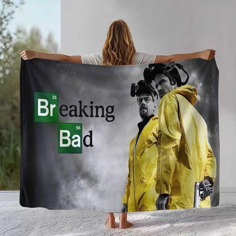 Classic Breaking Bad Walter TV Flannel Blanket,Ultra Soft Warm Plush Throw for Home Bedroom Bed Sofa Cover Office Picnic Gift