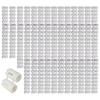 900Pieces Practical 5mm Diameter White Plastic Expansion Dowels Ideal for Home and Professional Construction Use