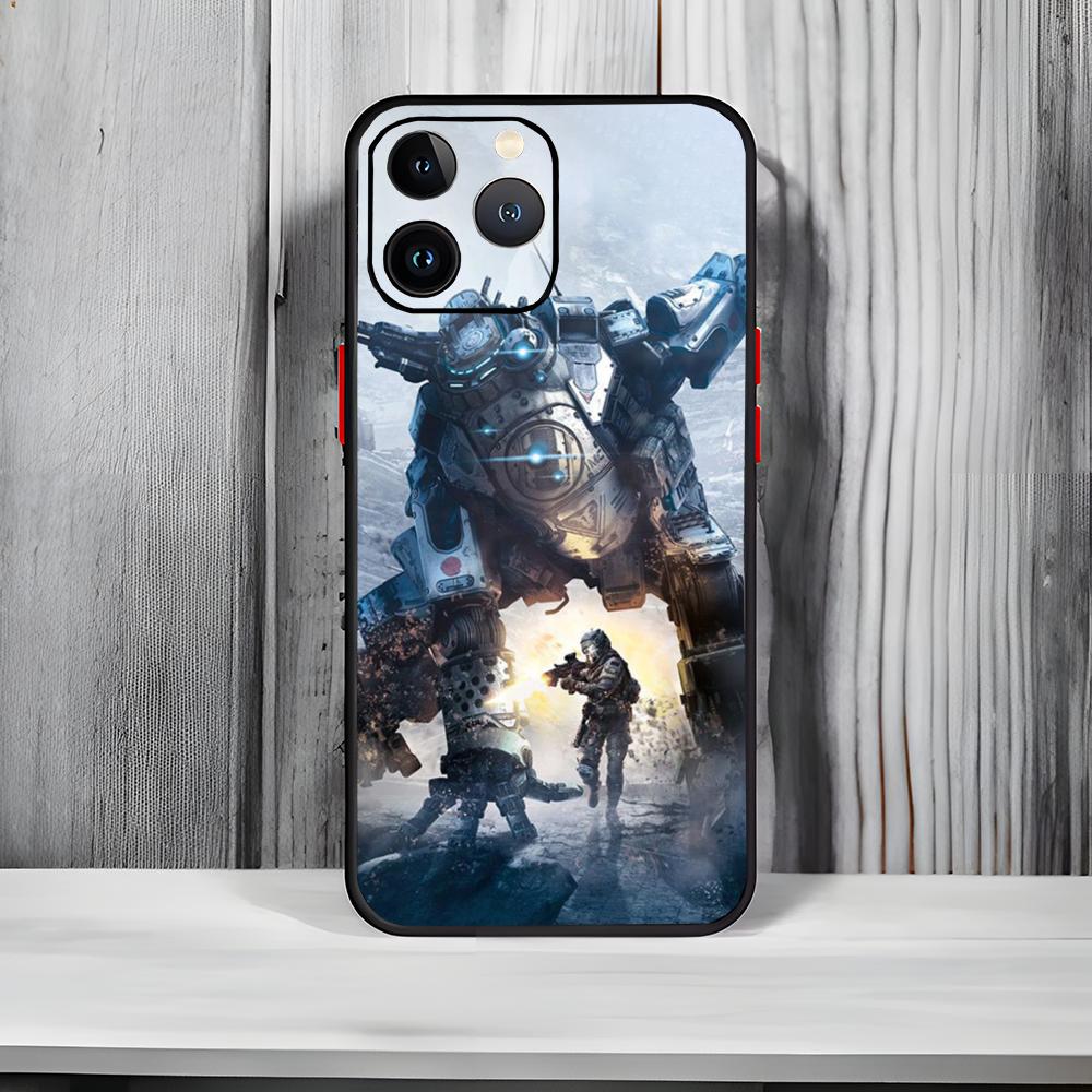

Sci-Fi Shooter Game T-Titanfall 2 Phone Case Black Matte Thin Phone Case For iPhone17 16 15 14 13 ProMax iphone17air
