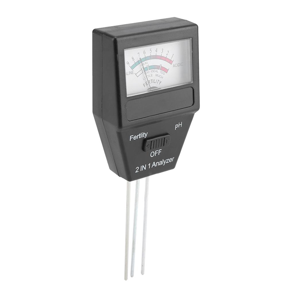 2 in 1 High Precision Fertile Soil PH Tester Meter for Garden Plant Flower