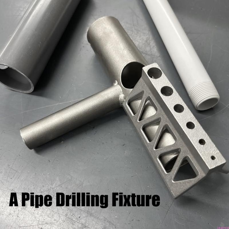 Metal Steels Fixture Tube Drill Guide Triangular Window Cutout Pipe Drilling Jig for Cylinder Compact Centering Tool