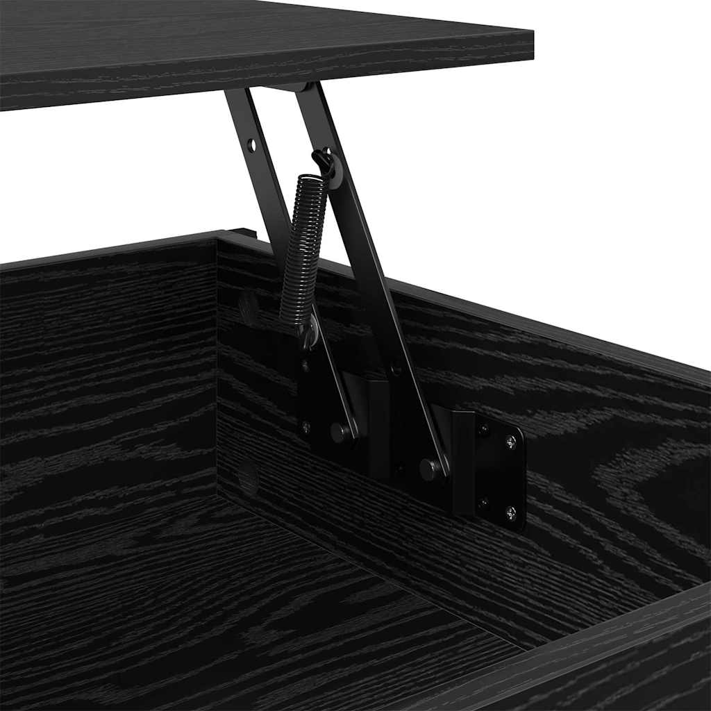 Coffee Table Black Oak Look 100 X 55 X 48.5 Cm