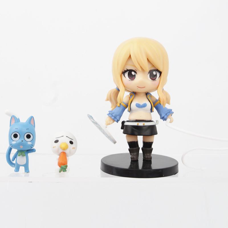 Fairy Tail Pvc Miniature Figures With Movable Joints For Collectors And Display