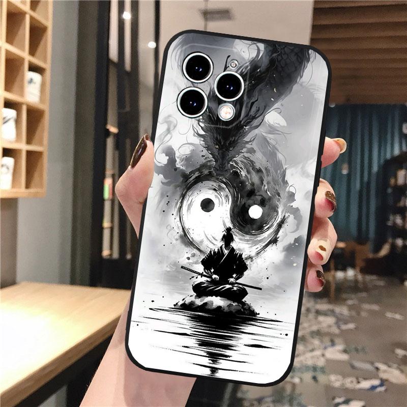 Japanese Samurai Sword Phone Case For Iphone 17 Pro Max 17 Pro Air 16 15 14 13 Pro Max 15 16 Pro 15Plus