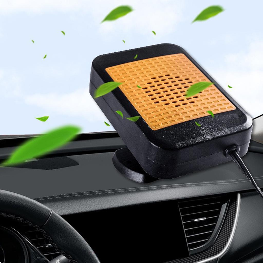 12V 200W Portable Car Heater Adjustable Automobile Windshield Heaters 2 In 1 Electric Defogging Heat Fan for Home & Car Window
