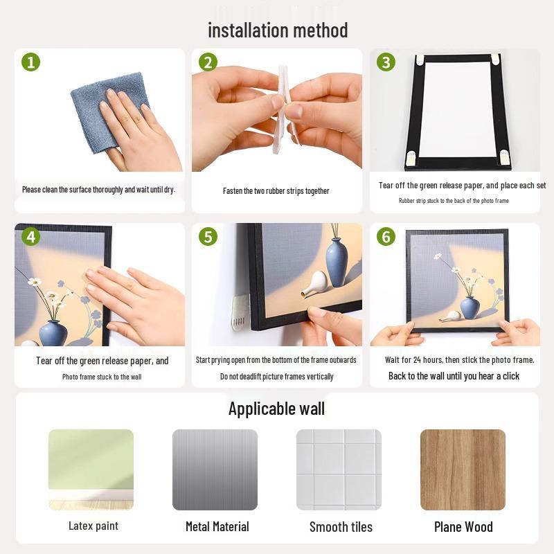 Magiczny Haczyk Dwustronny Klej do Wieszania Obrazów - Bez Wybijania, Bez Śladu, Mocne Wsparcie Ścienne na Ramy Ślubne