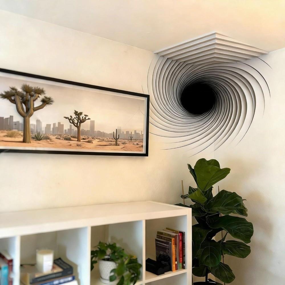 3D Wandaufkleber Unregelmäßige Illusion Eckwandaufkleber Neuer Wandkunstaufkleber Heimdekoration