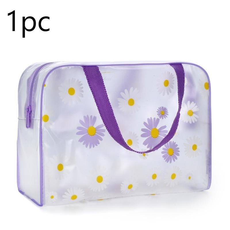 Transparent PVC Storage Bag with A Zipper, Stackable Storage Bag,Portable Toiletry Bag,Makeup Bag,For Travel, Daily Organization
