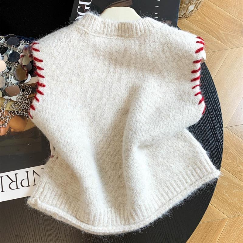 European High-End Knit Vest: 2026 Autumn/Winter Sleeveless Top Women's Style