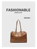 2025 Autumn/Winter High-End Retro Single Shoulder Tote - Large Capacity Commuter Handbag for Women